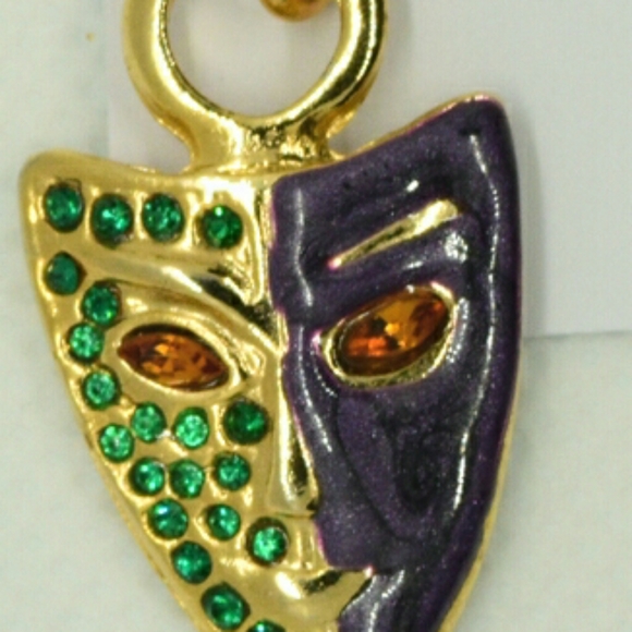 Mardi Gras Earrings - Picture 3 of 5